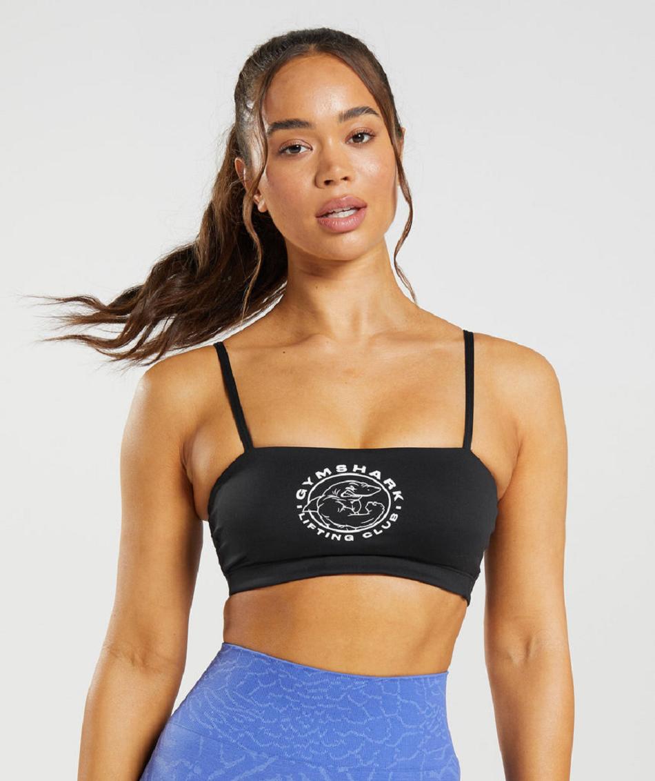 Sujetadores Deportivos Gymshark Legacy Bra Mujer Negras | CO 2134CTV